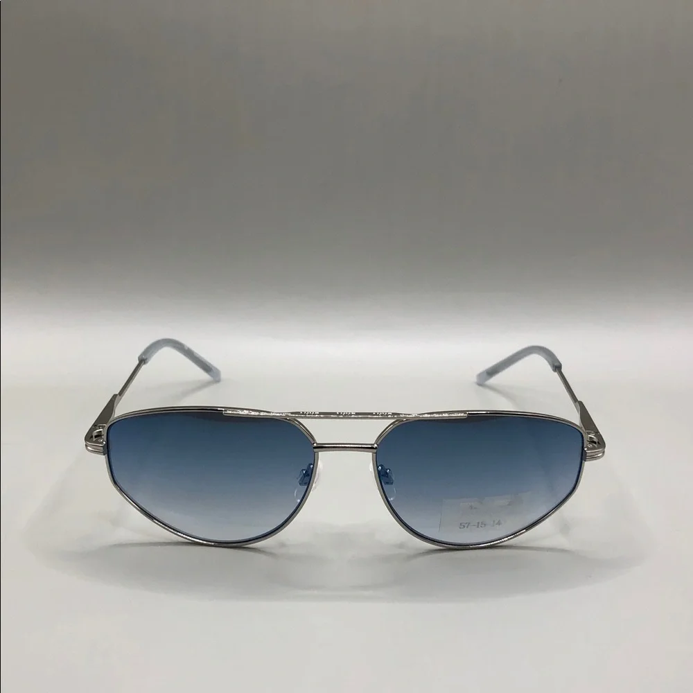 DKNY aviator style metal sunglasses UNISEX sample gradient lens.